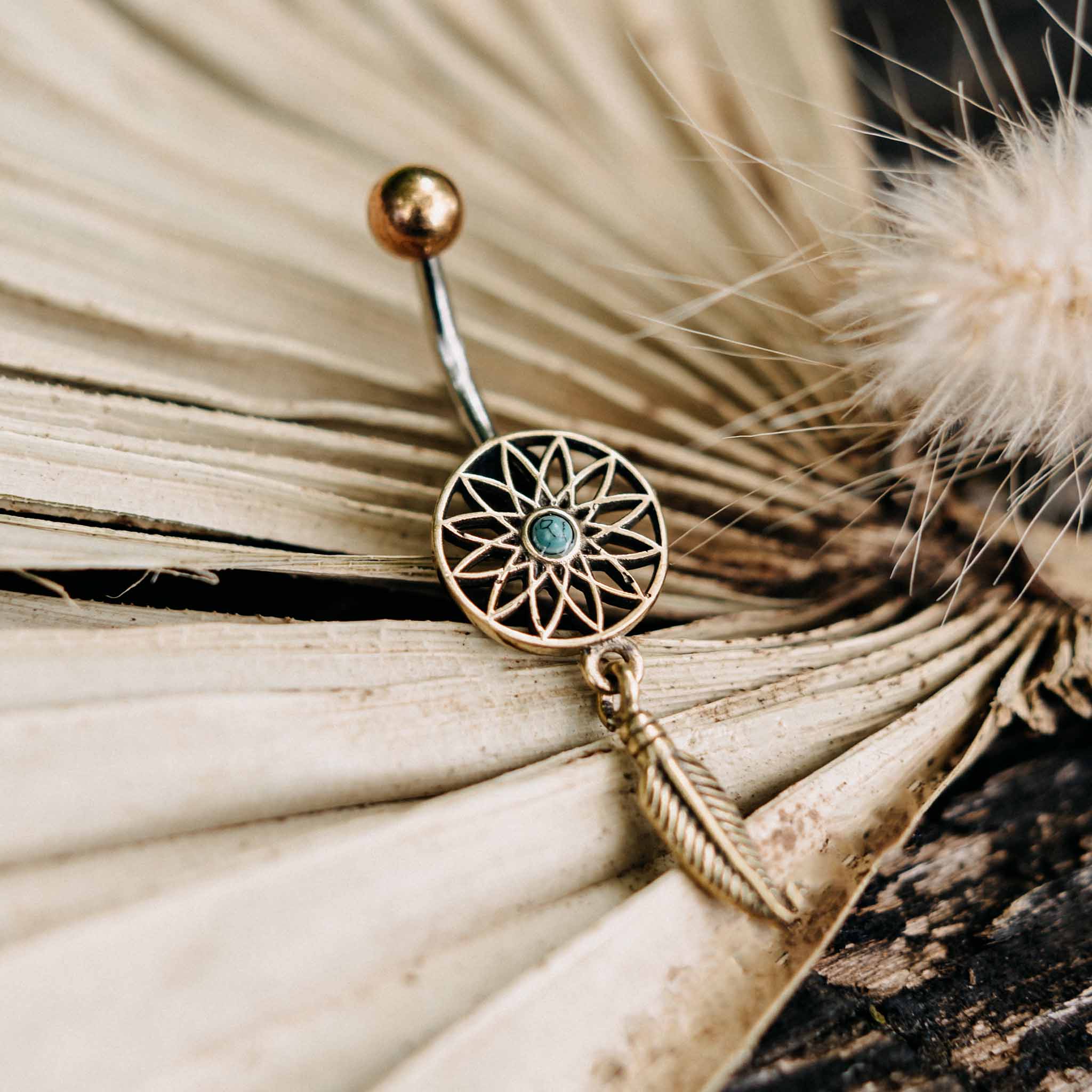 Bauchnabelpiercing Wala Gold