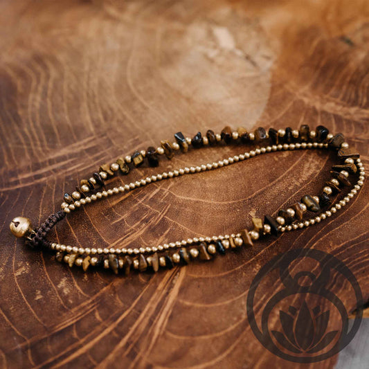 Tiger eye anklet