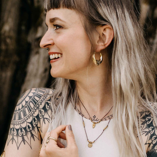 Halskette Gede / Anom Braun