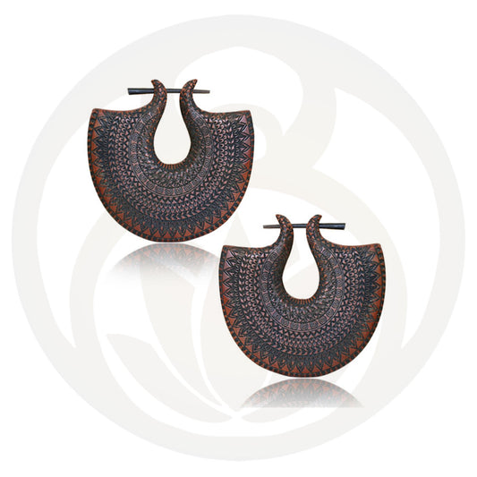 Akamu wood earrings