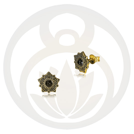 Ohrstecker Mere Gold Onyx