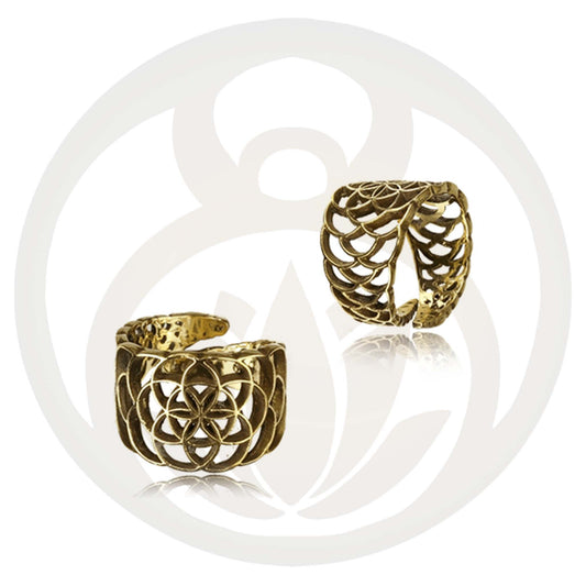 Fingerring Blume des Lebens
