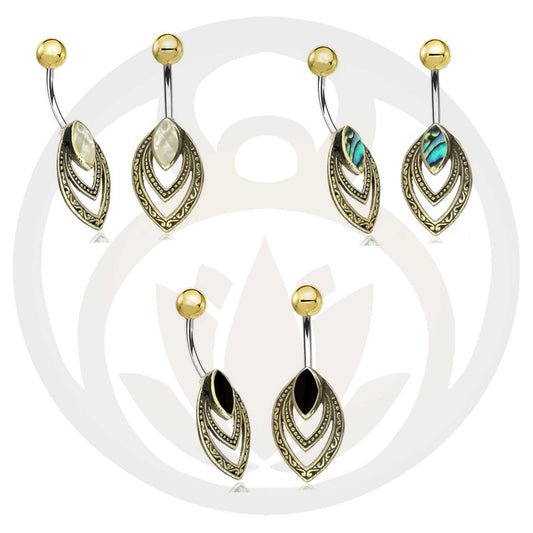 Bauchnabelpiercing Thor Gold