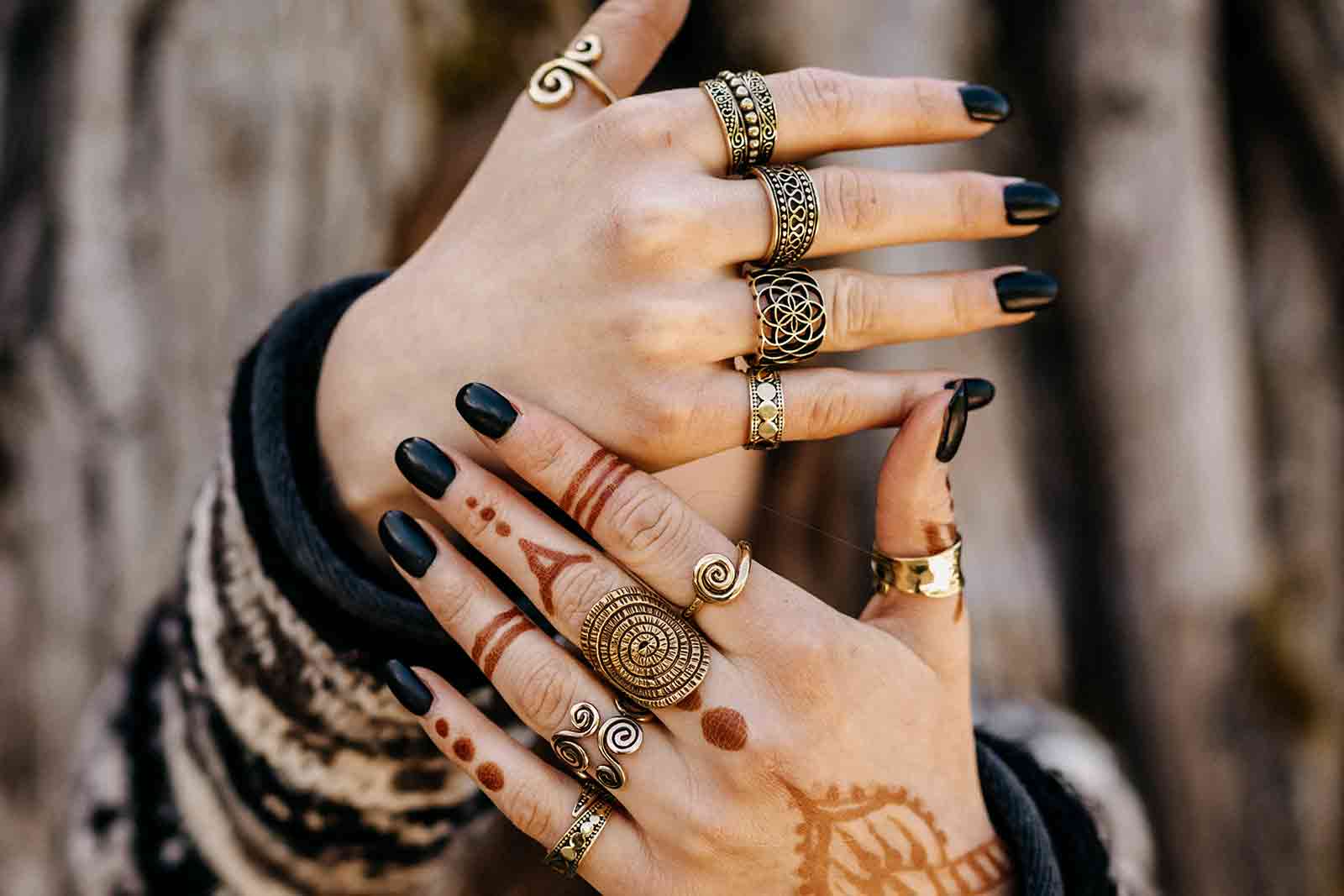 Boho Fingerringe