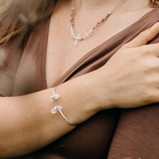 Armreif Bergkristall Silber