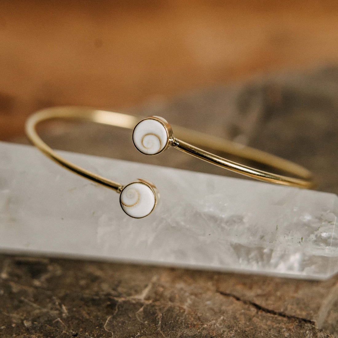 Operculi Gold Bangle