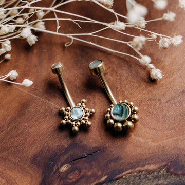 Belly button piercing Stig Gold Abalone