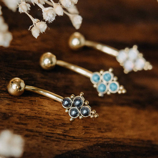 Bauchnabelpiercing Hina Gold