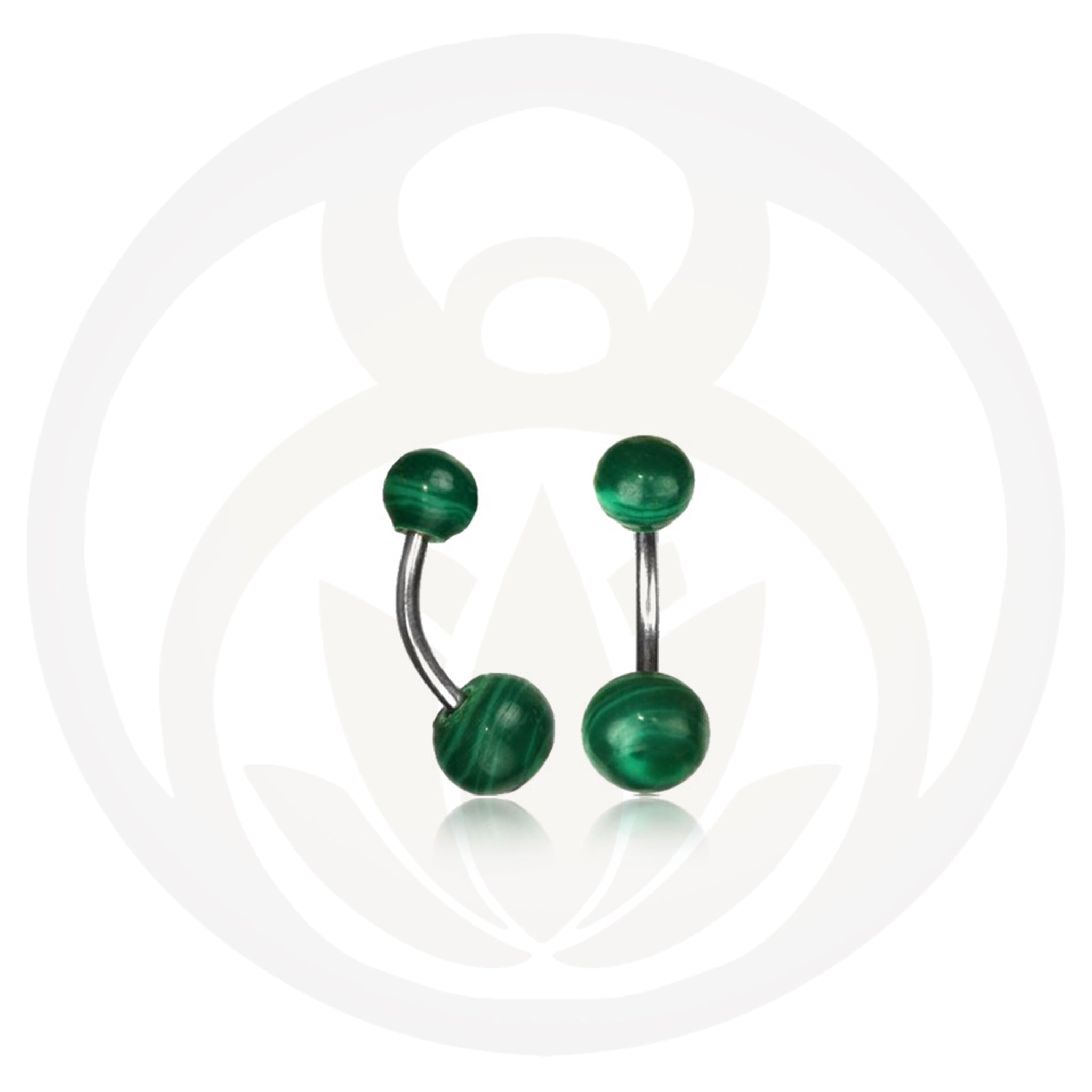 Belly button piercing Balder Malachite