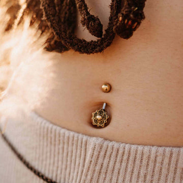 Belly Button Piercing Holy Mandala Gold / Silver
