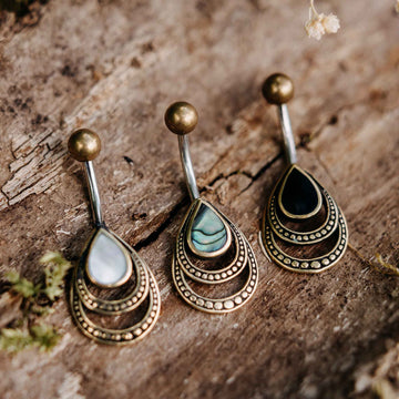 Belly Button Piercing Ragnarök Gold Healing Stone