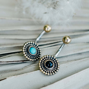 Belly Button Piercing Oriental Mandala Gold