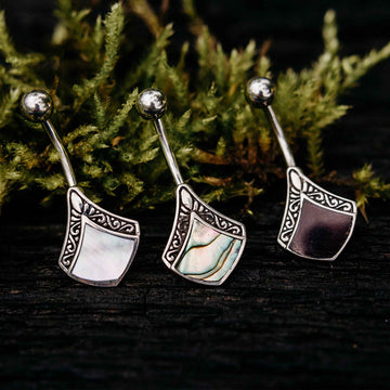 Belly Button Piercing Loki Silver Healing Stone