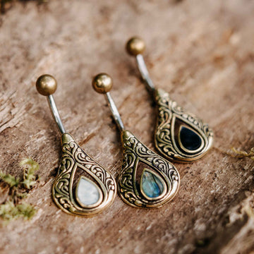 Belly Button Piercing Irmin Gold Healing Stone