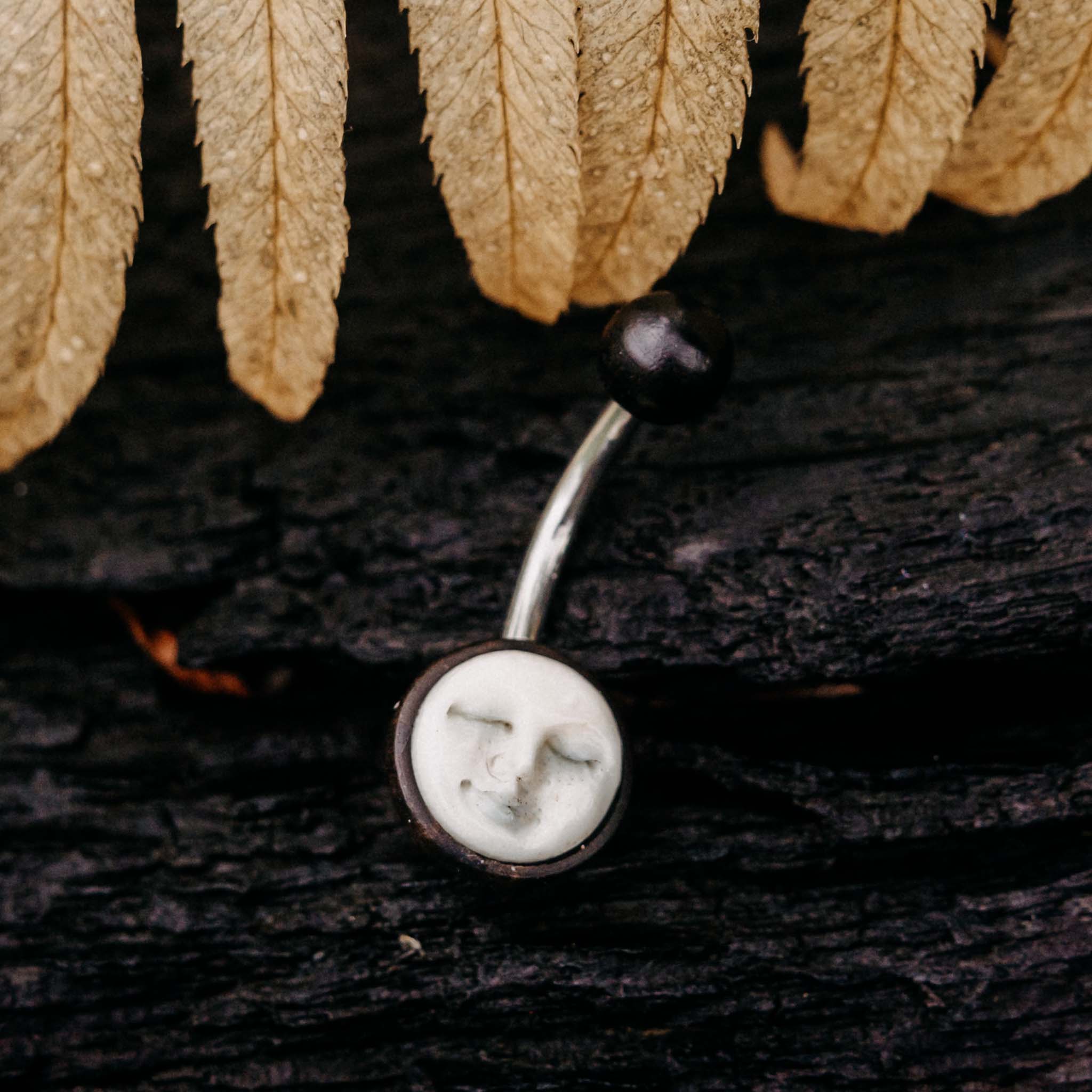 Belly Button Piercing Arianrhod Wood Bone
