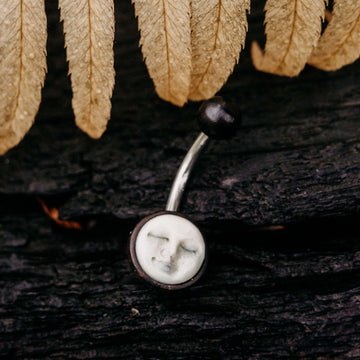Belly Button Piercing Arianrhod Wood Bone