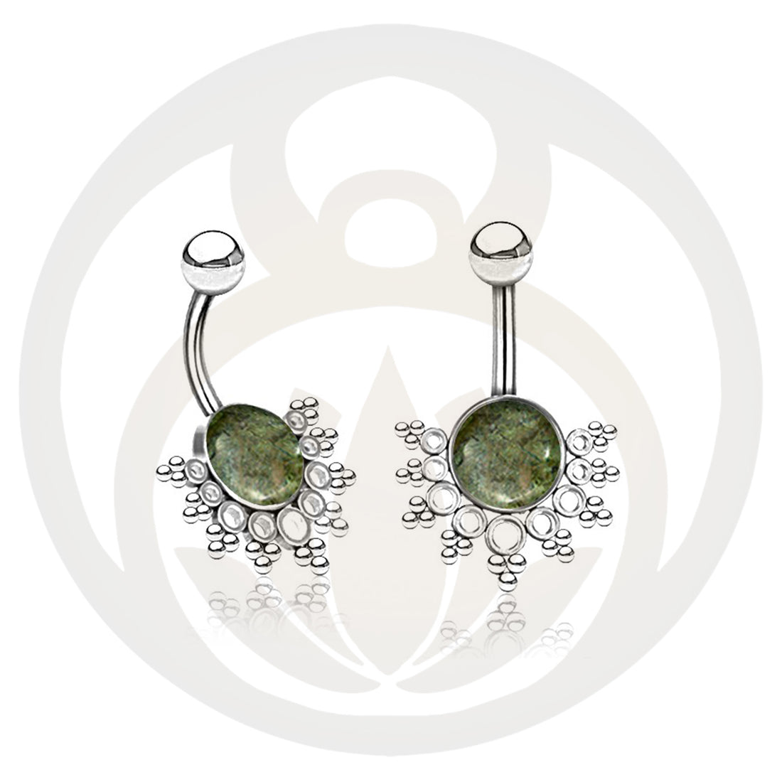 Belly button piercing Malayalam silver