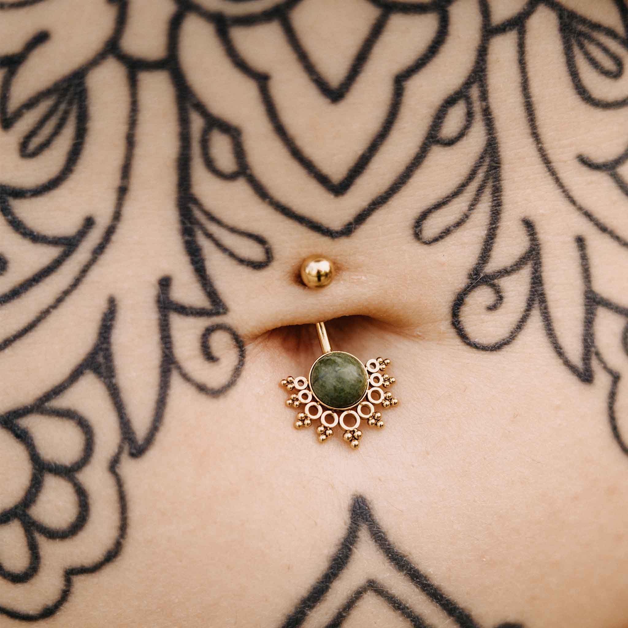 Belly button piercing Malayalam Gold