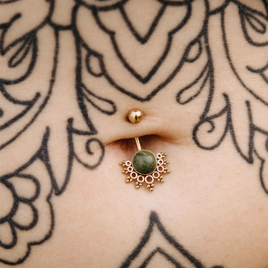Bauchnabelpiercing Malayalam Gold
