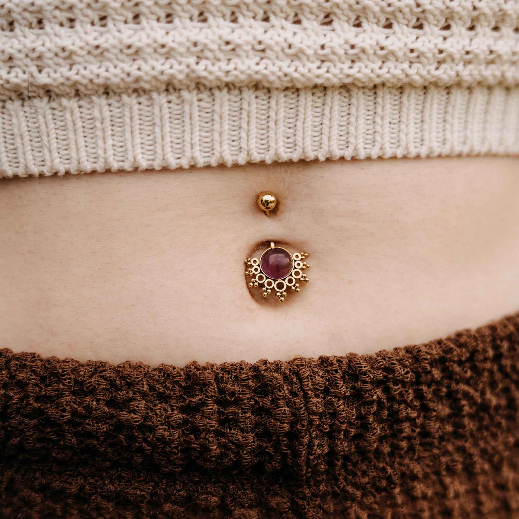 Belly button piercing Malayalam Gold