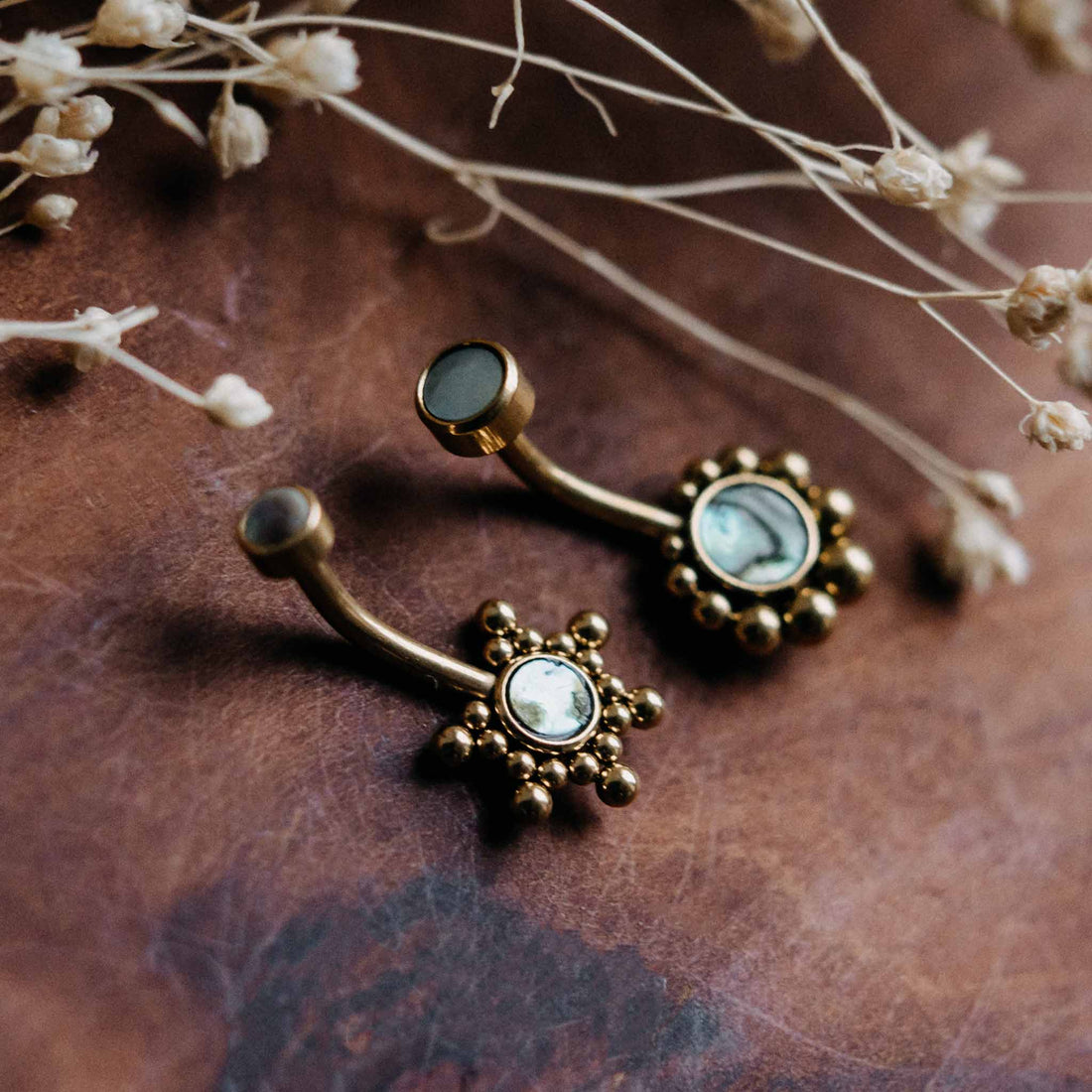 Belly button piercing Stig Gold Abalone