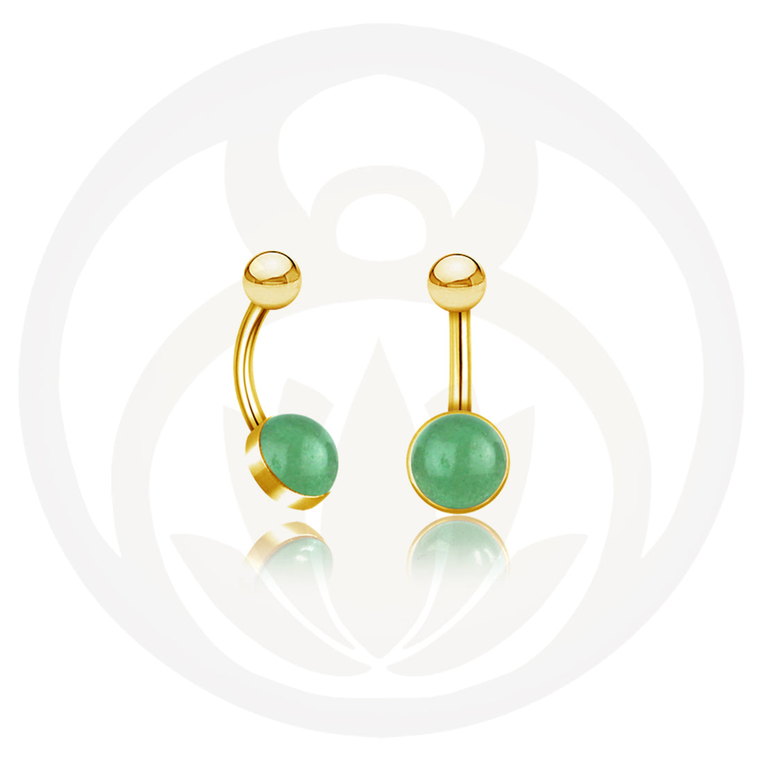 Belly button piercing Ira Jade Gold