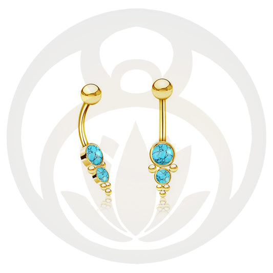 Bauchnabelpiercing Ilyas Gold