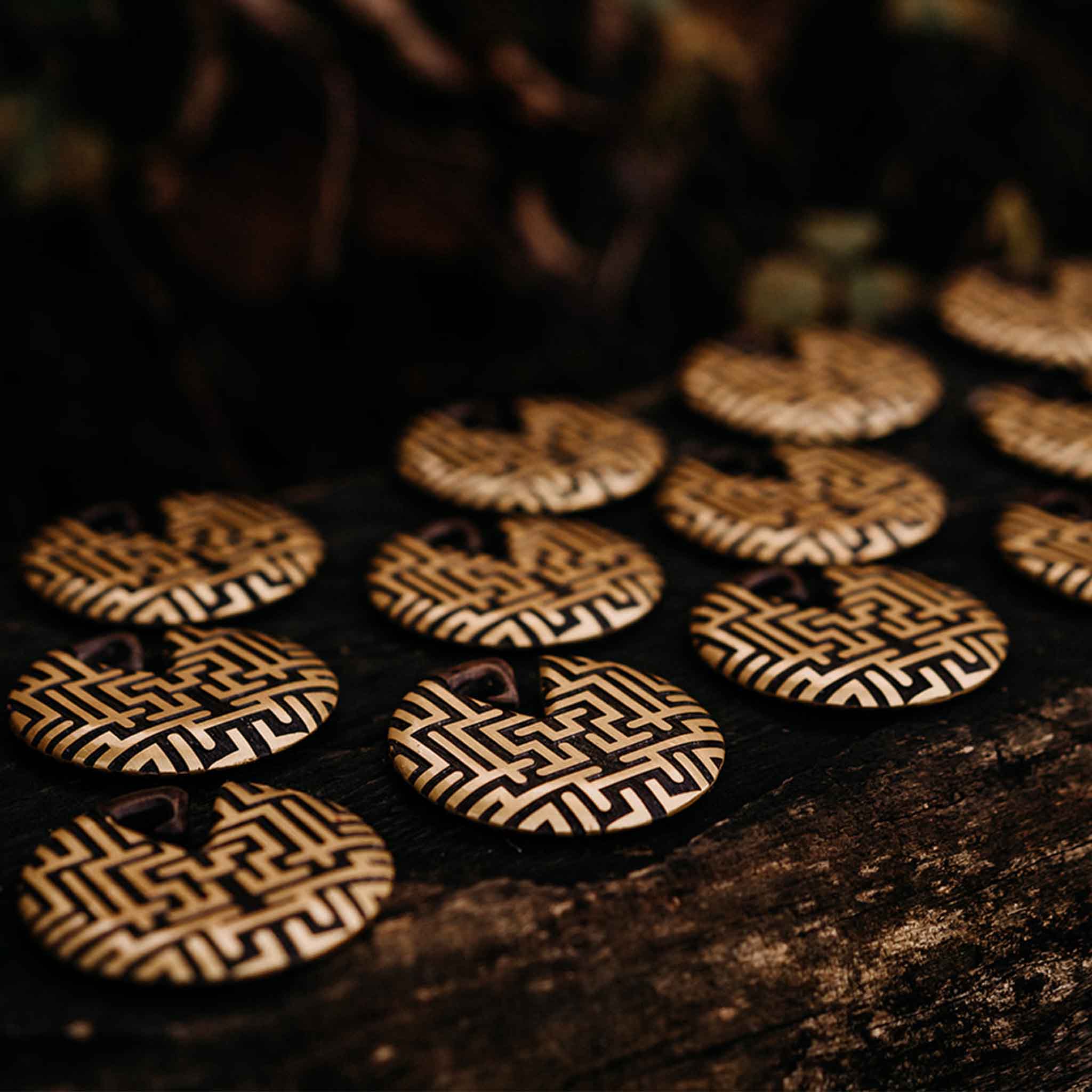 Ear Weights Hugin Brown Gold