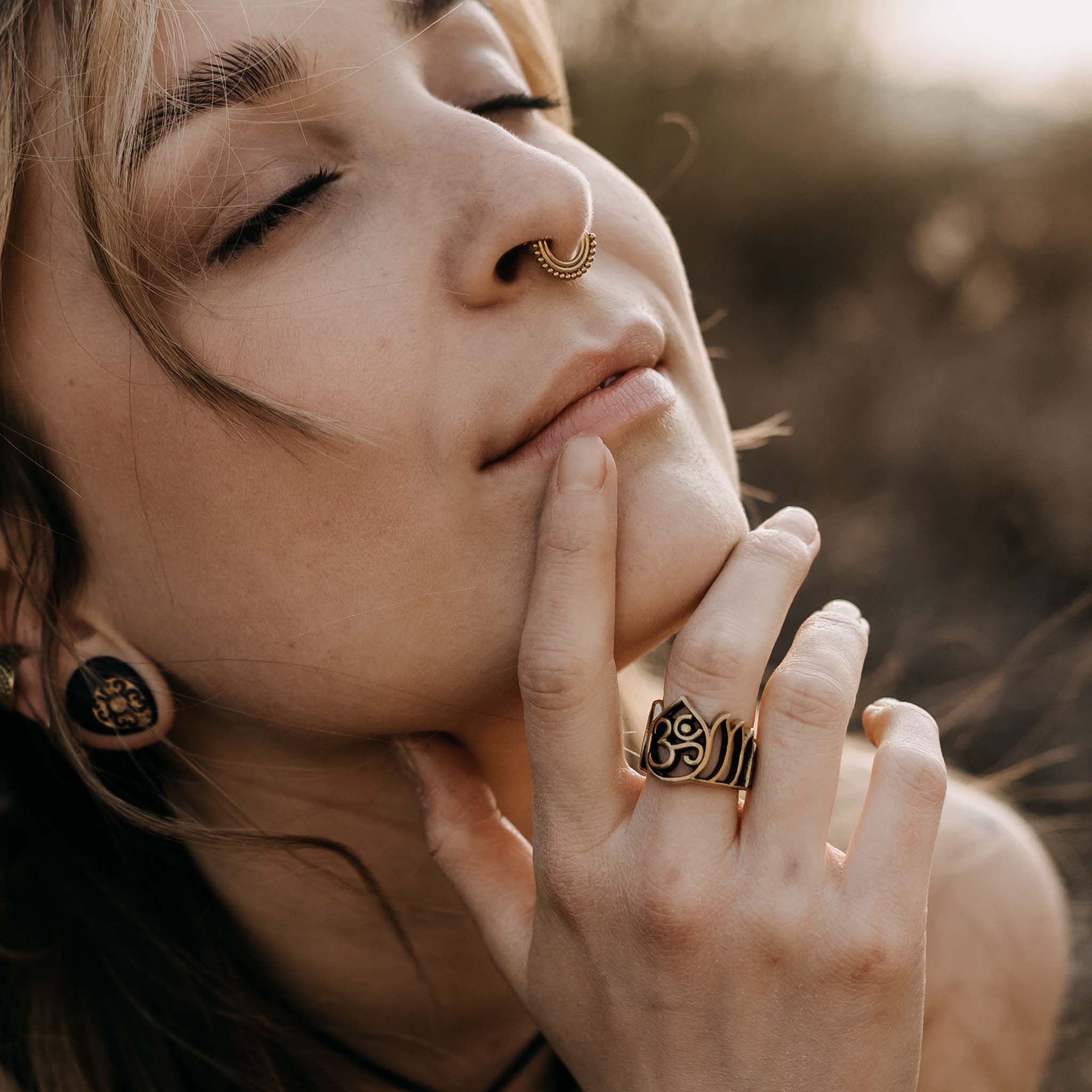 Anillo de dedo Aum Ohm Goa