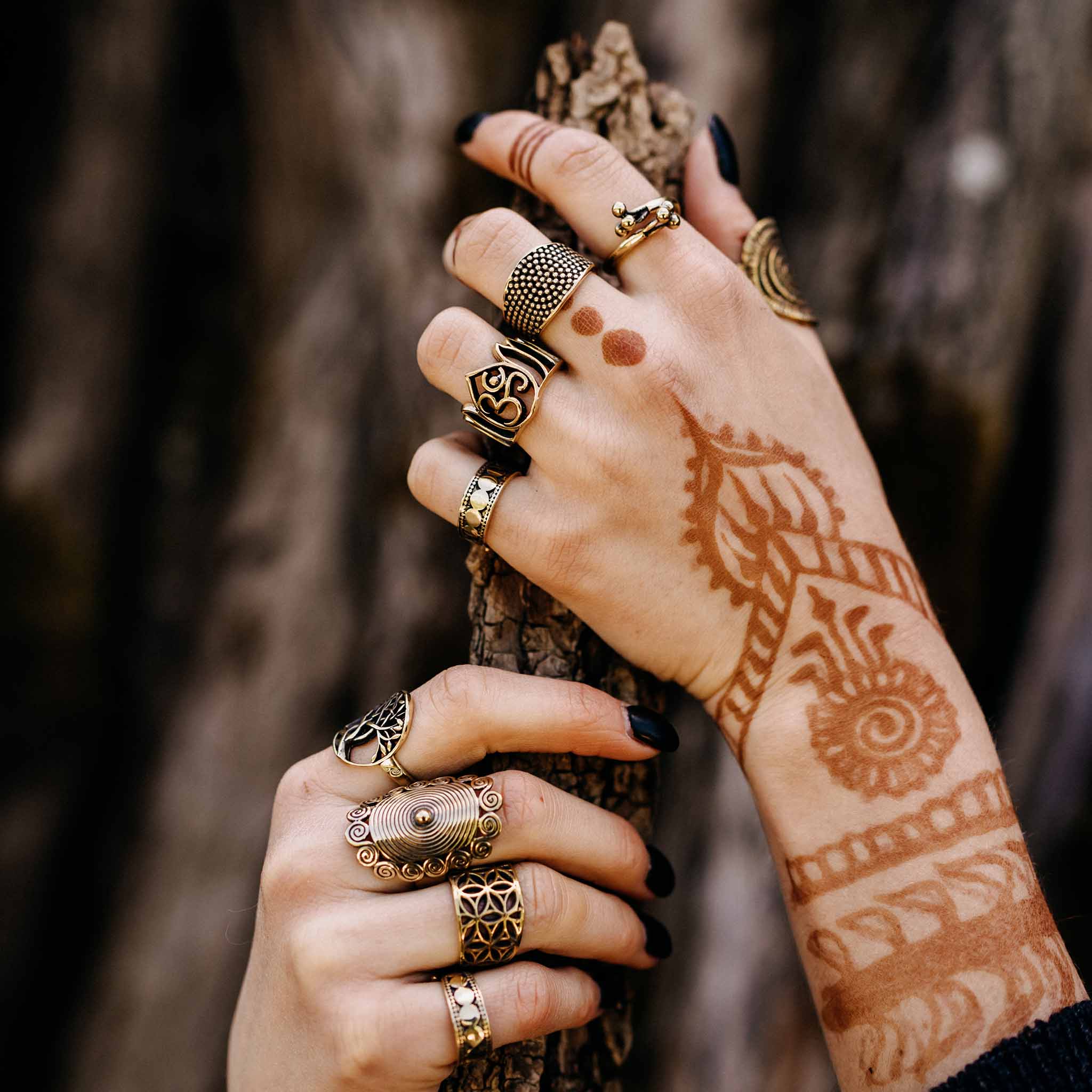 Anillo de dedo Aum Ohm Goa