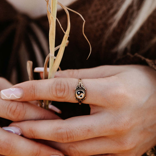 Fingerring Yin Yang Gold