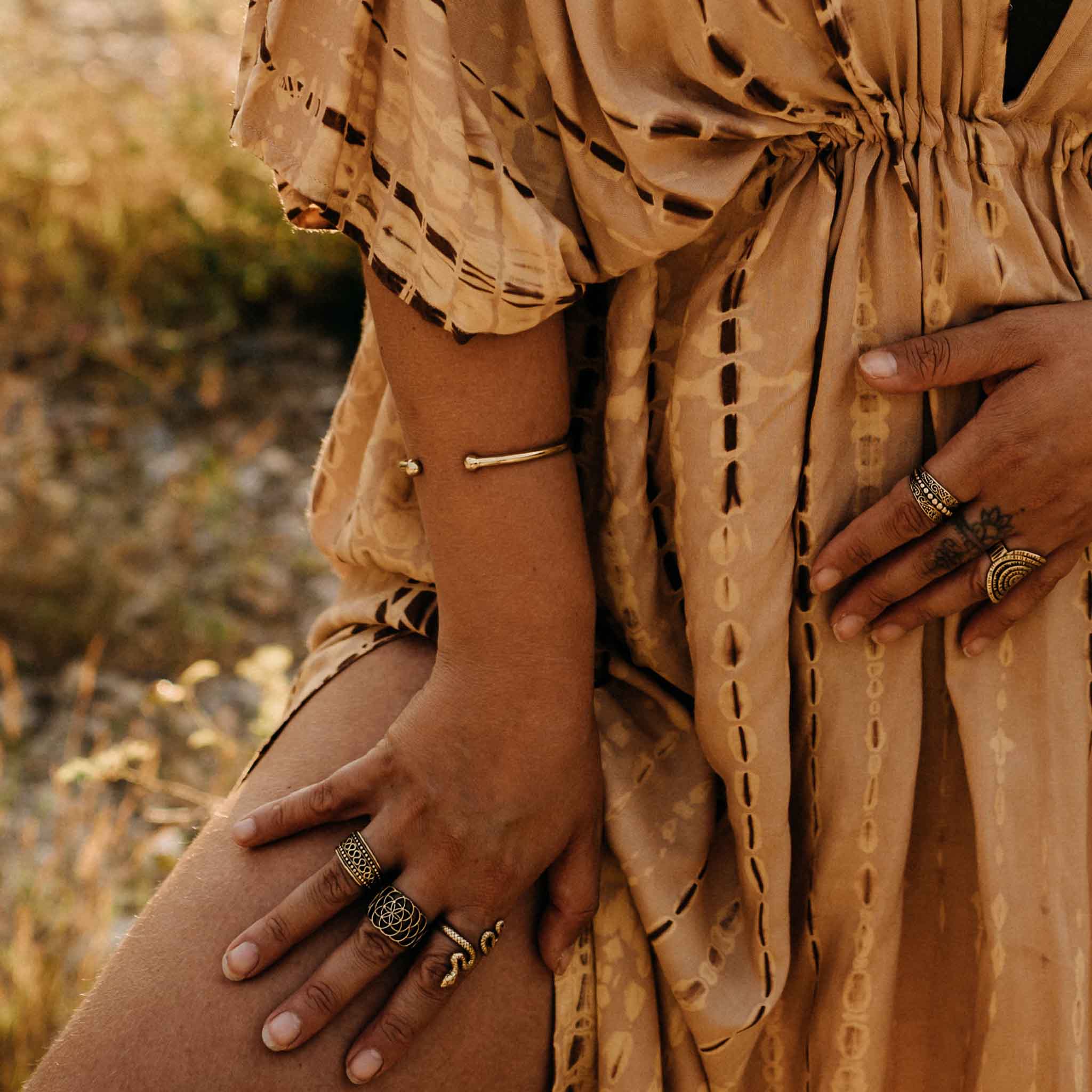 Finger Ring Flower of Life