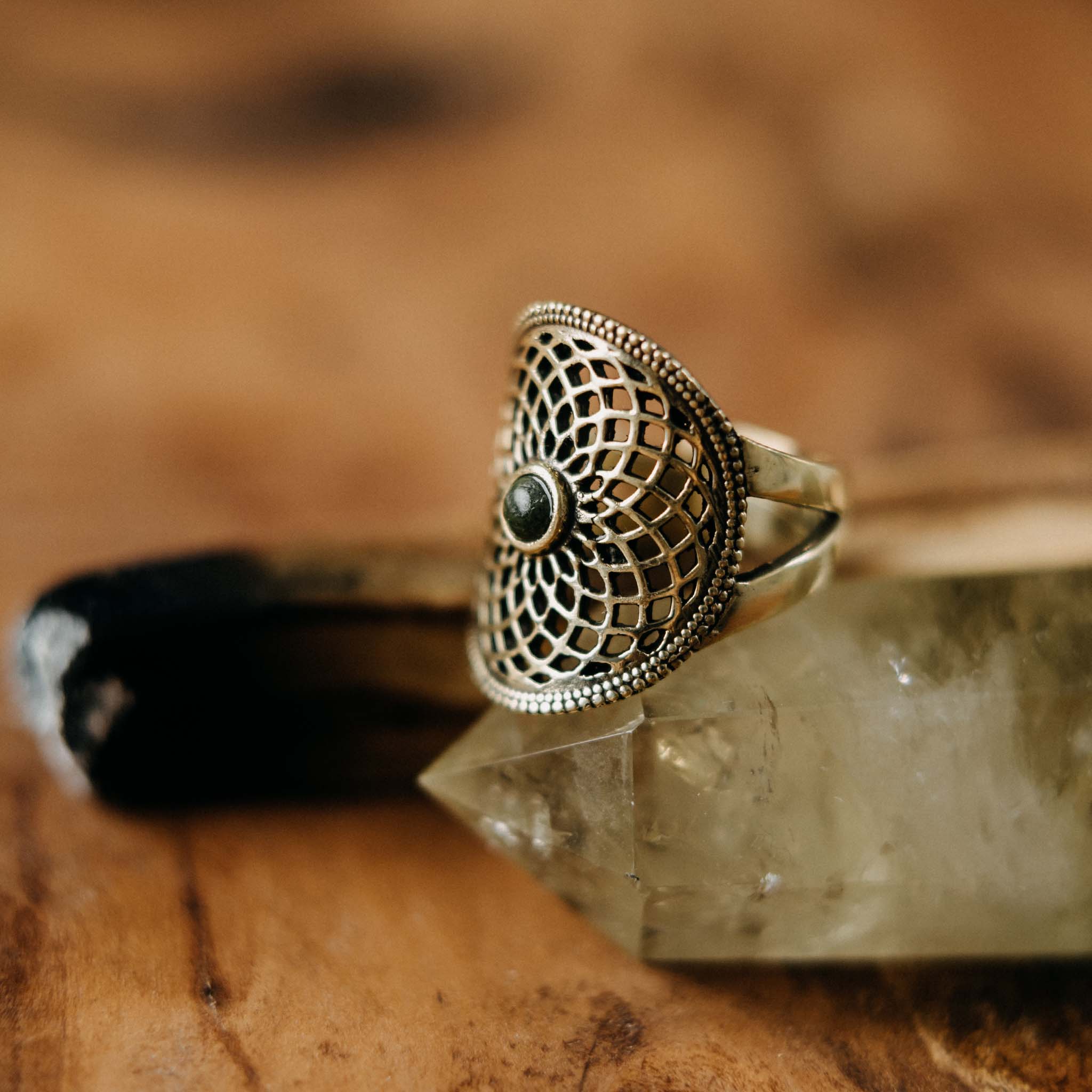 Kari Gold Jade Ring