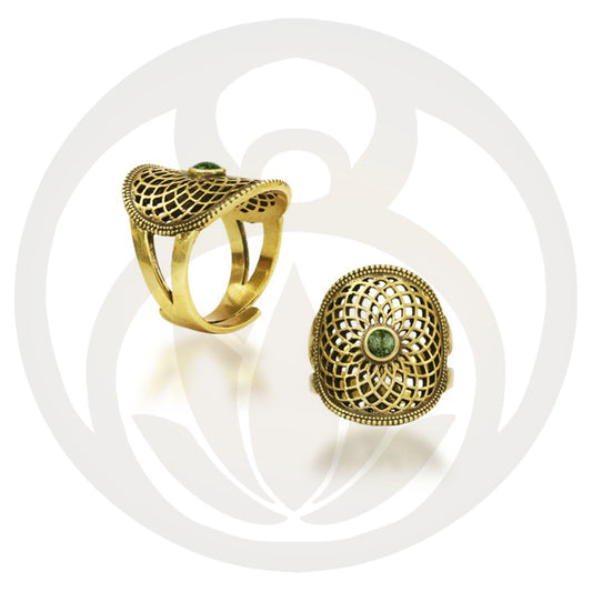 Fingerring Kari Gold Jade