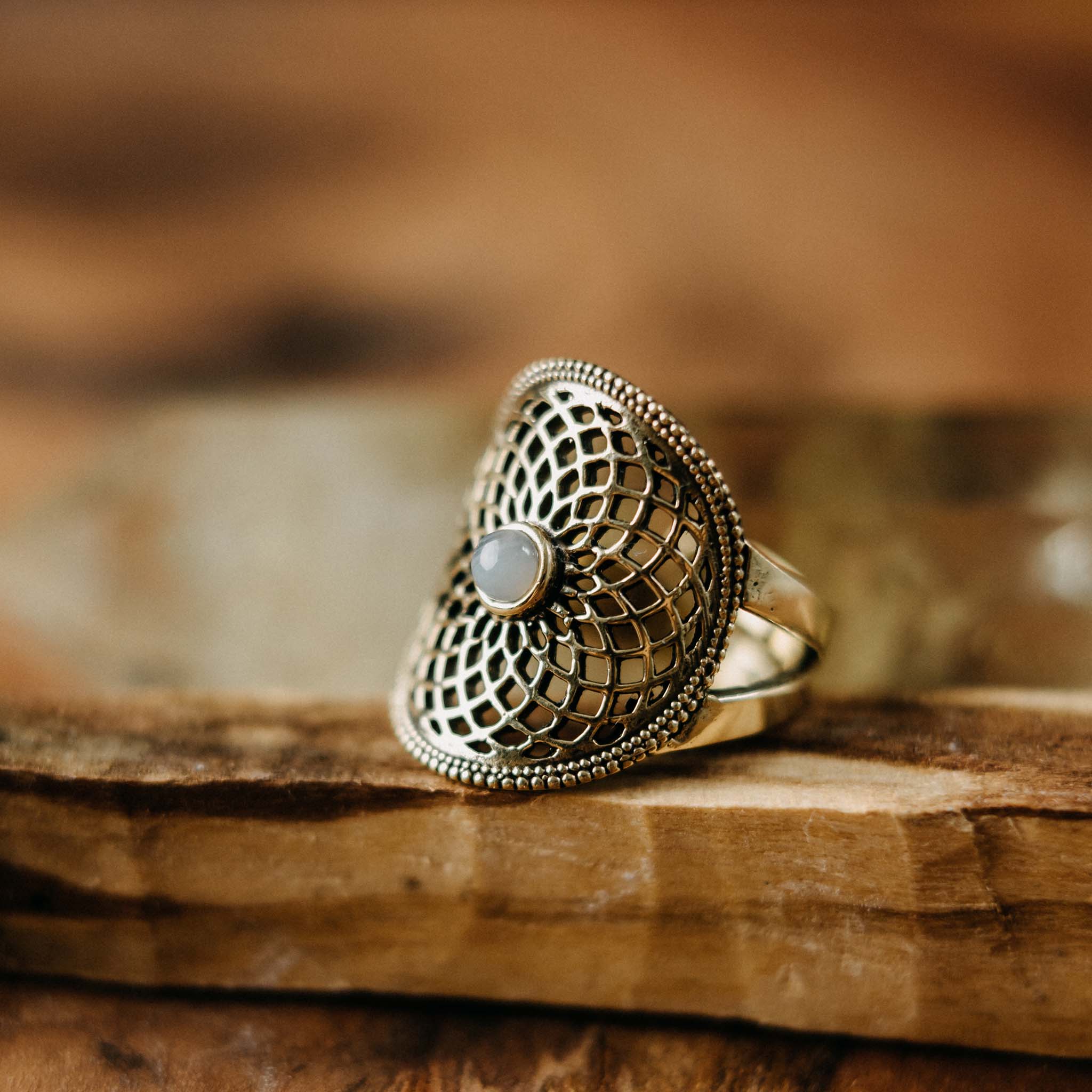 Kari Gold Agate Ring