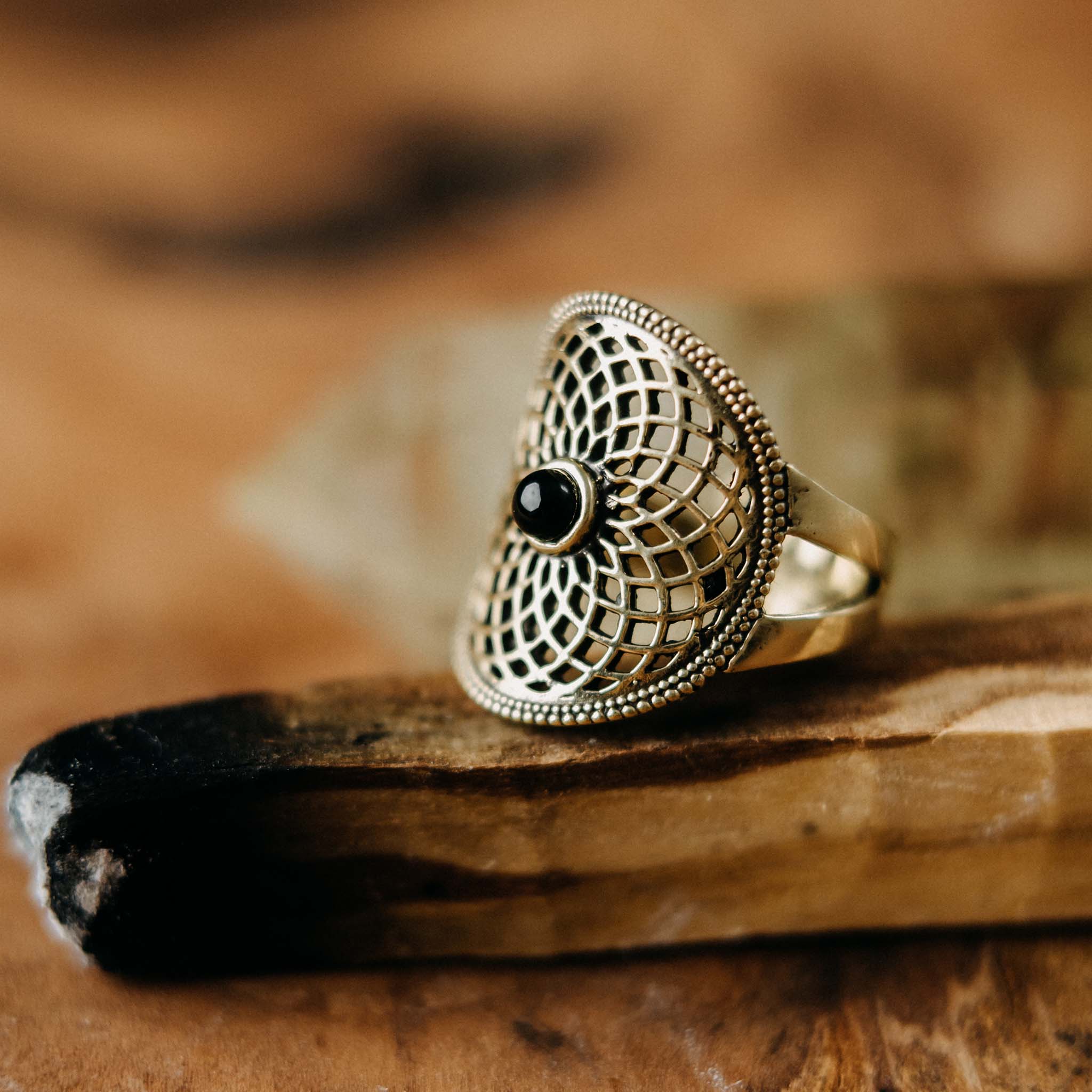 Fingerring Kari Gold Onyx