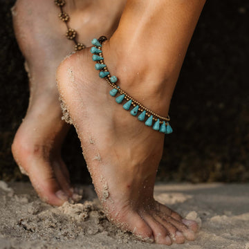 Anklet Shams Howlite Turquoise