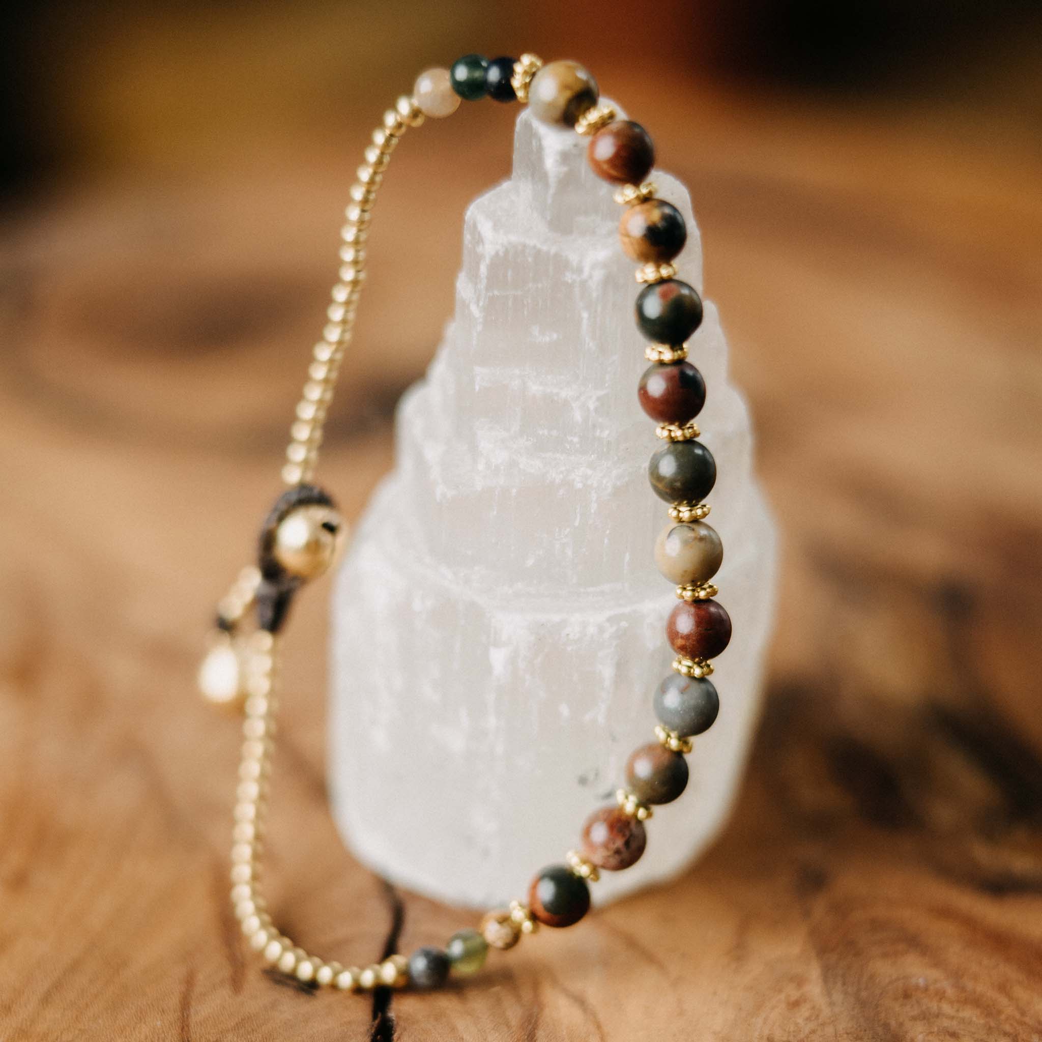 Colorful Jasper Anklet