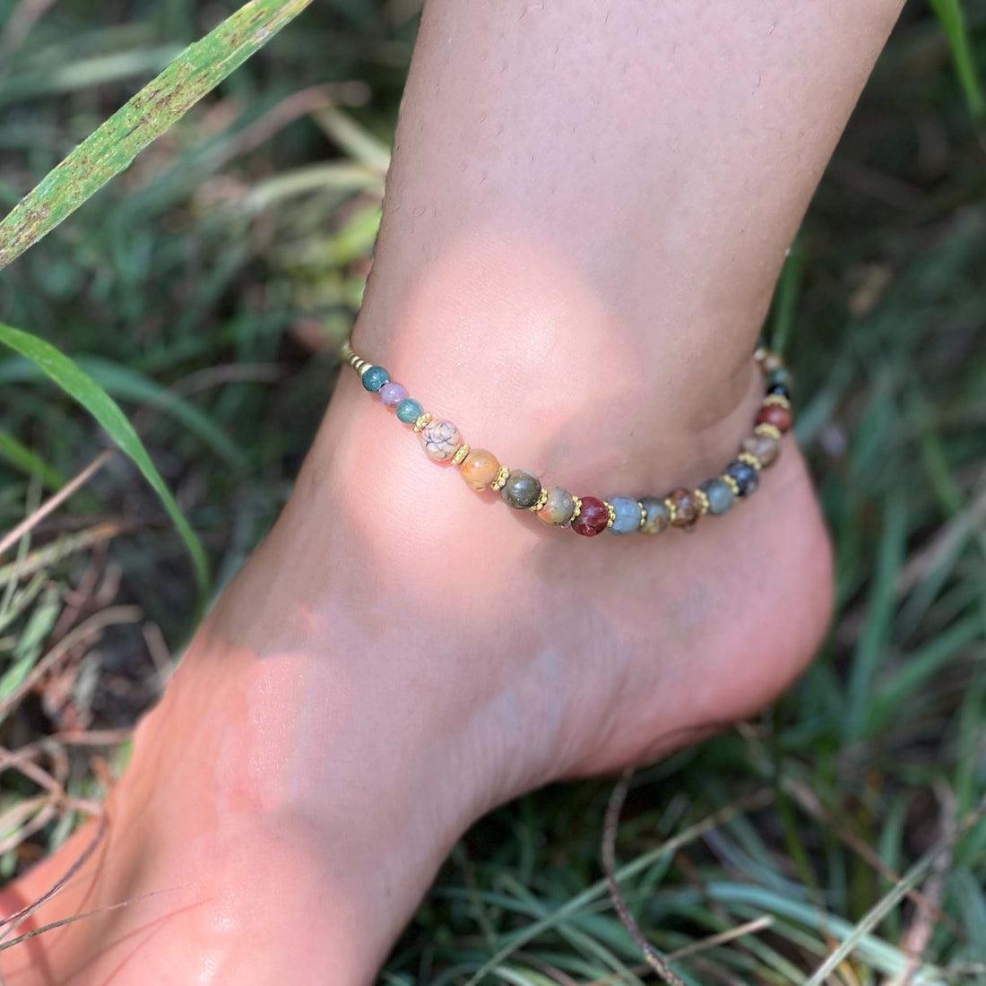 Colorful Jasper Anklet