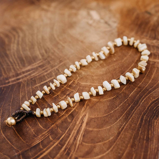 Fußkette Perlmutt