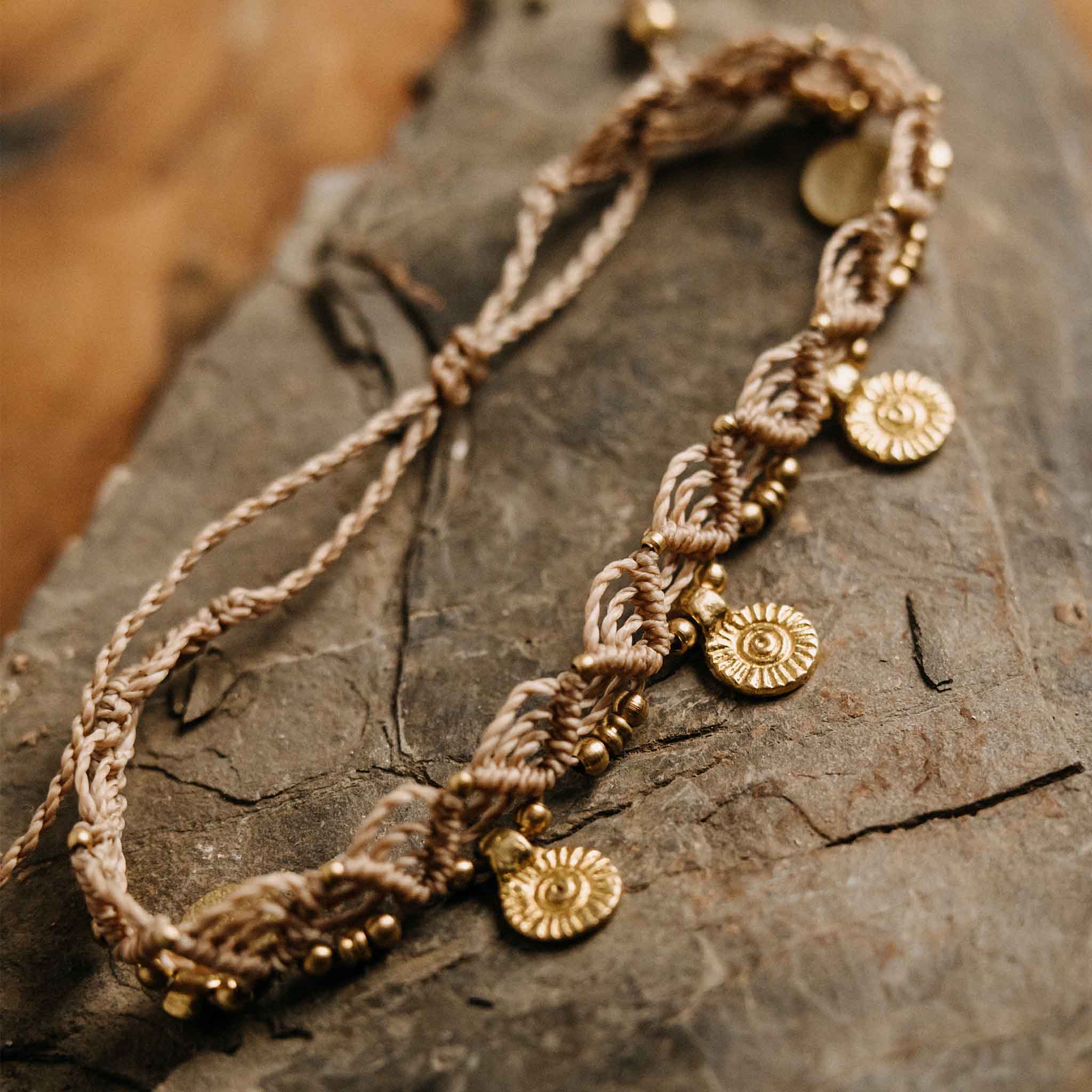 Fußkette Zyphira Gold Rosé