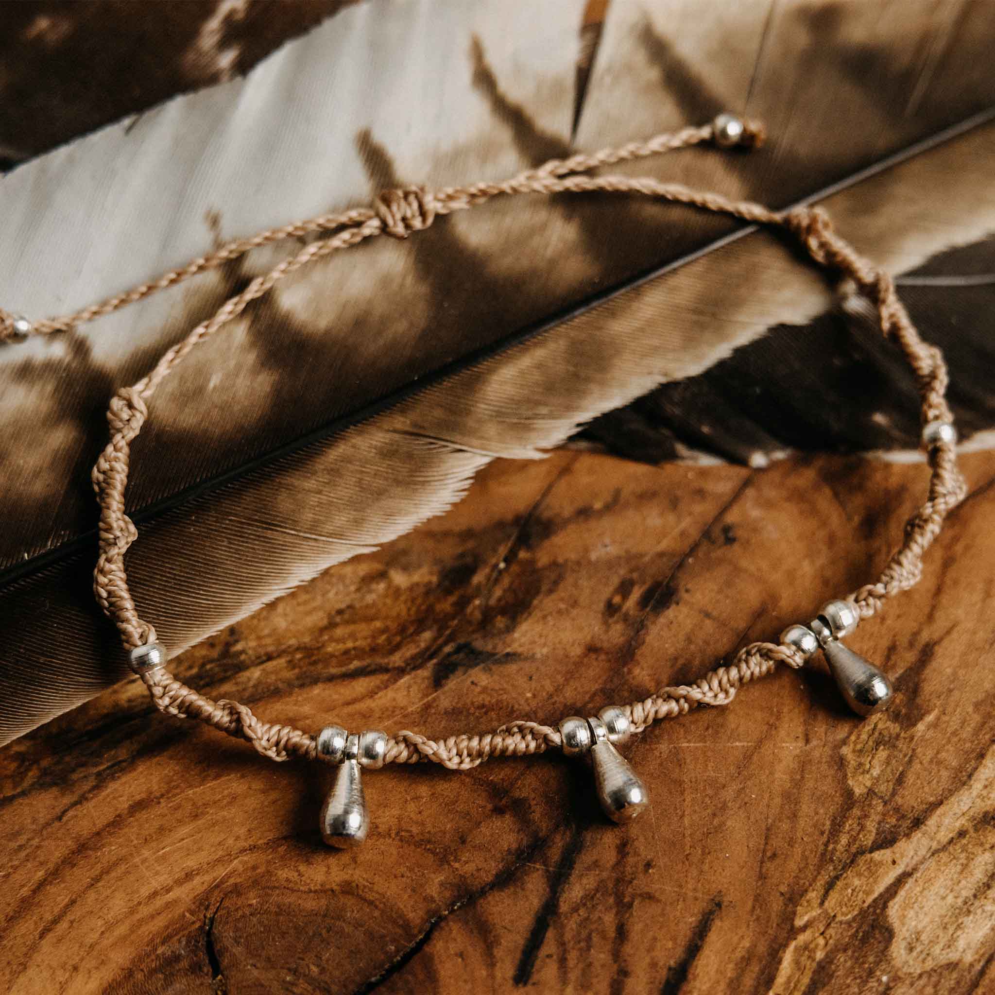 Fußkette Auroria Silber Rosé