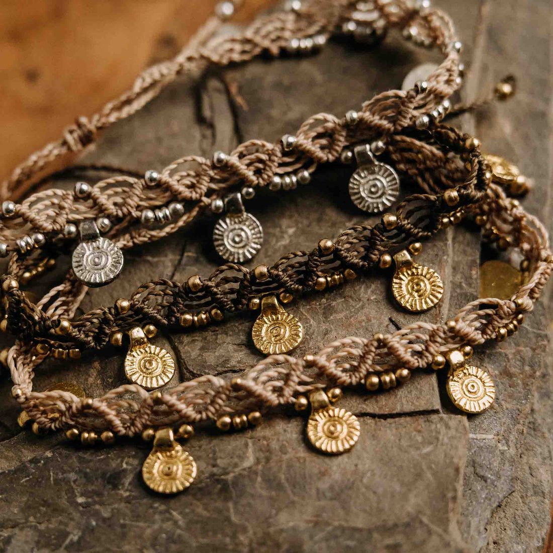 Fußkette Zyphira Gold Rosé