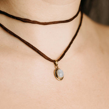 Bina Moonstone Gold Pendant