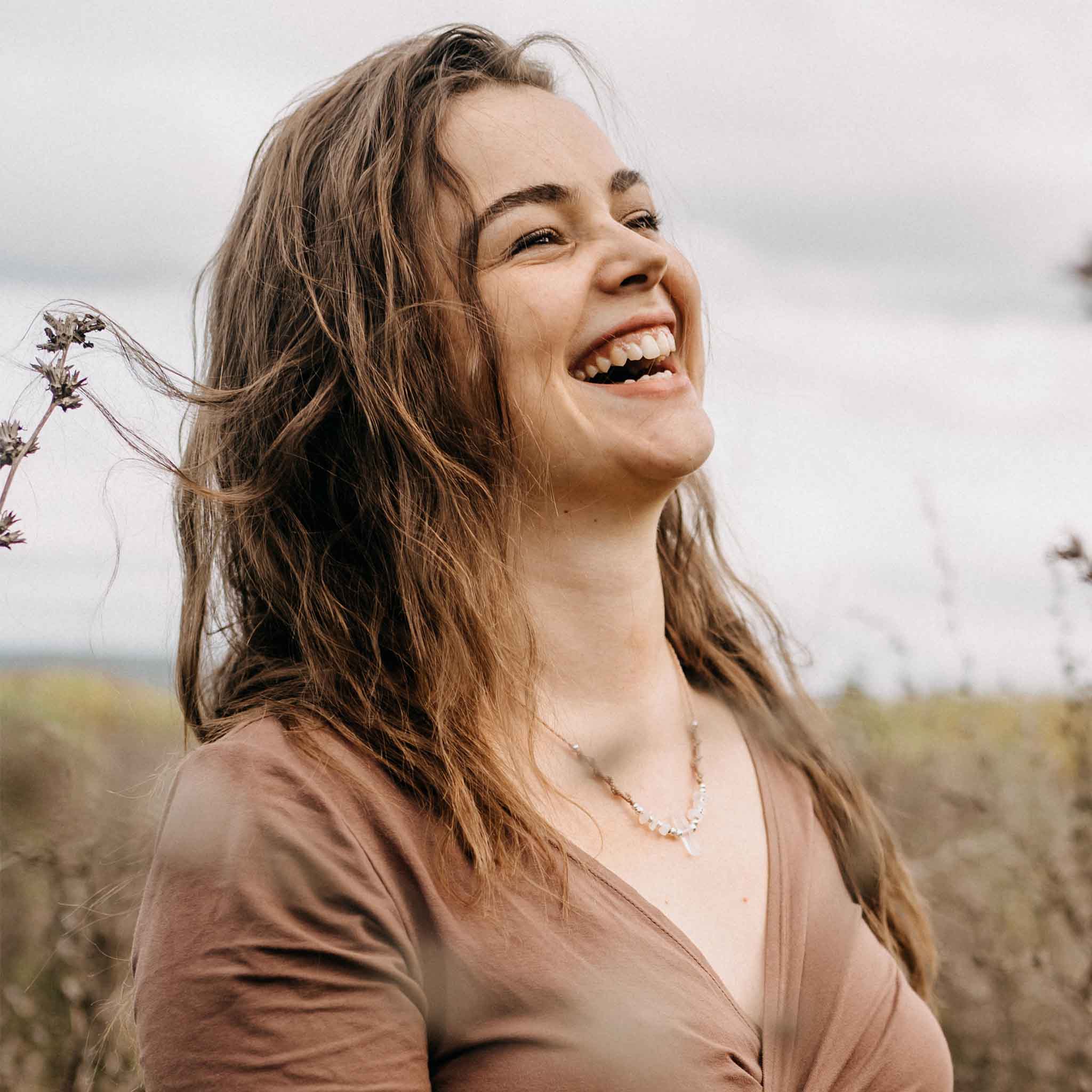 Halskette Elysira Silber Rose