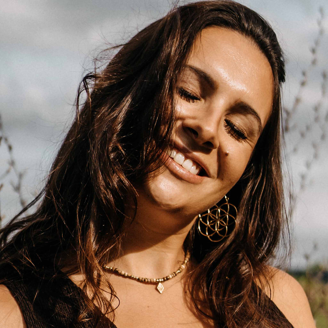 Halskette Nymera Gold Jaspis