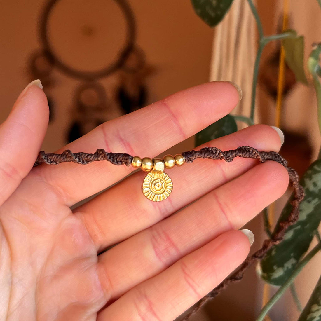 Rainha Brown Gold Necklace