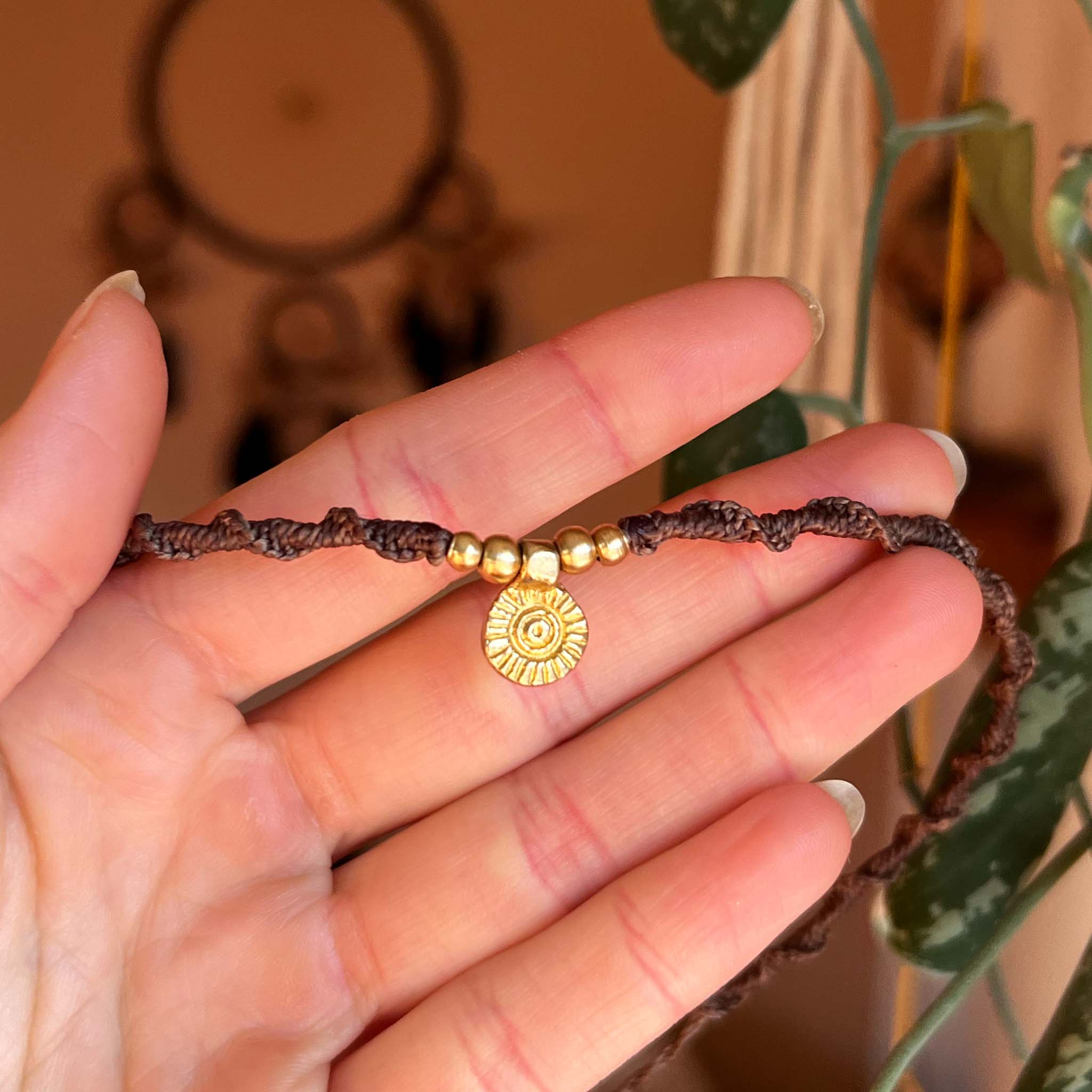 Rainha Brown Gold Necklace