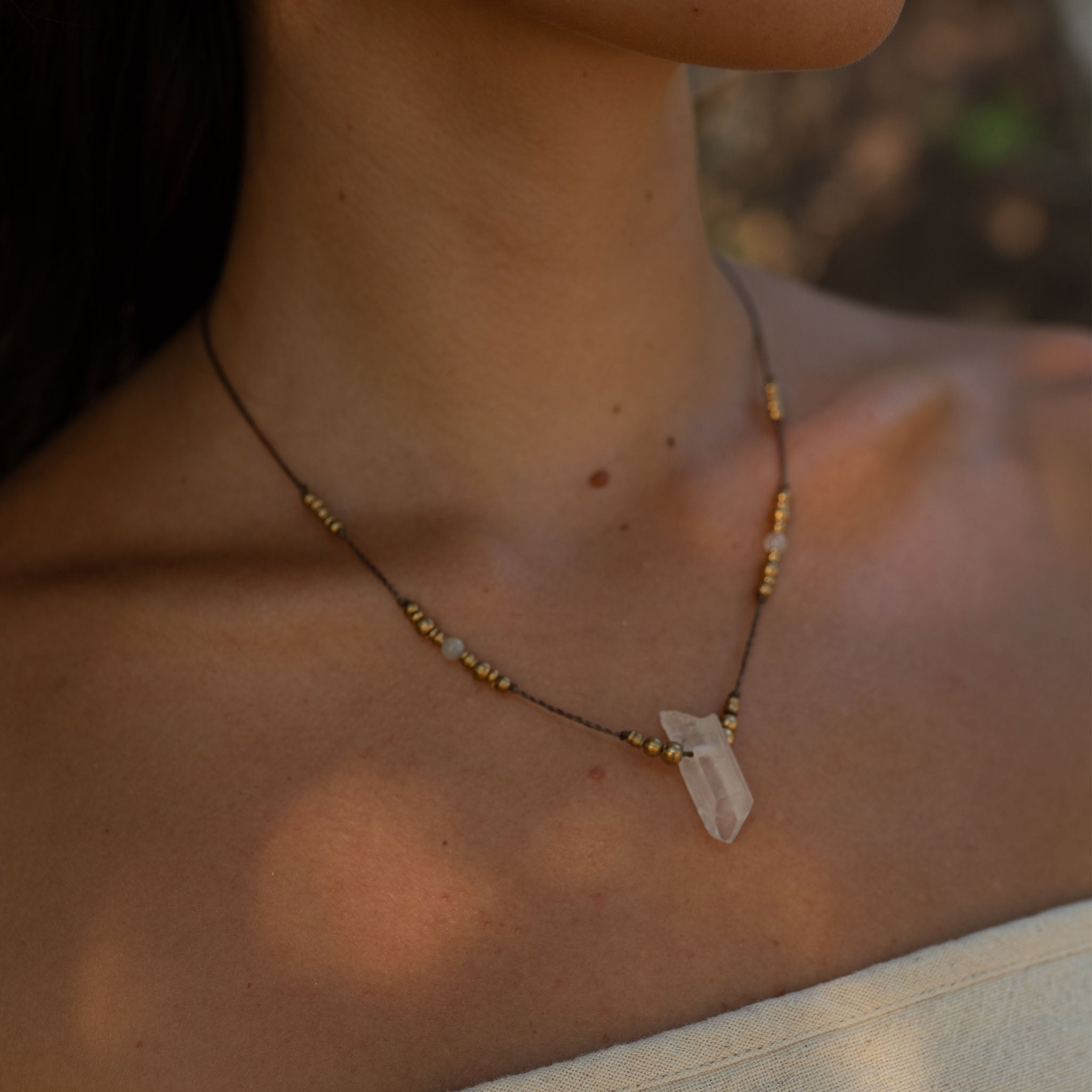 Collar Lumen de cristal de roca