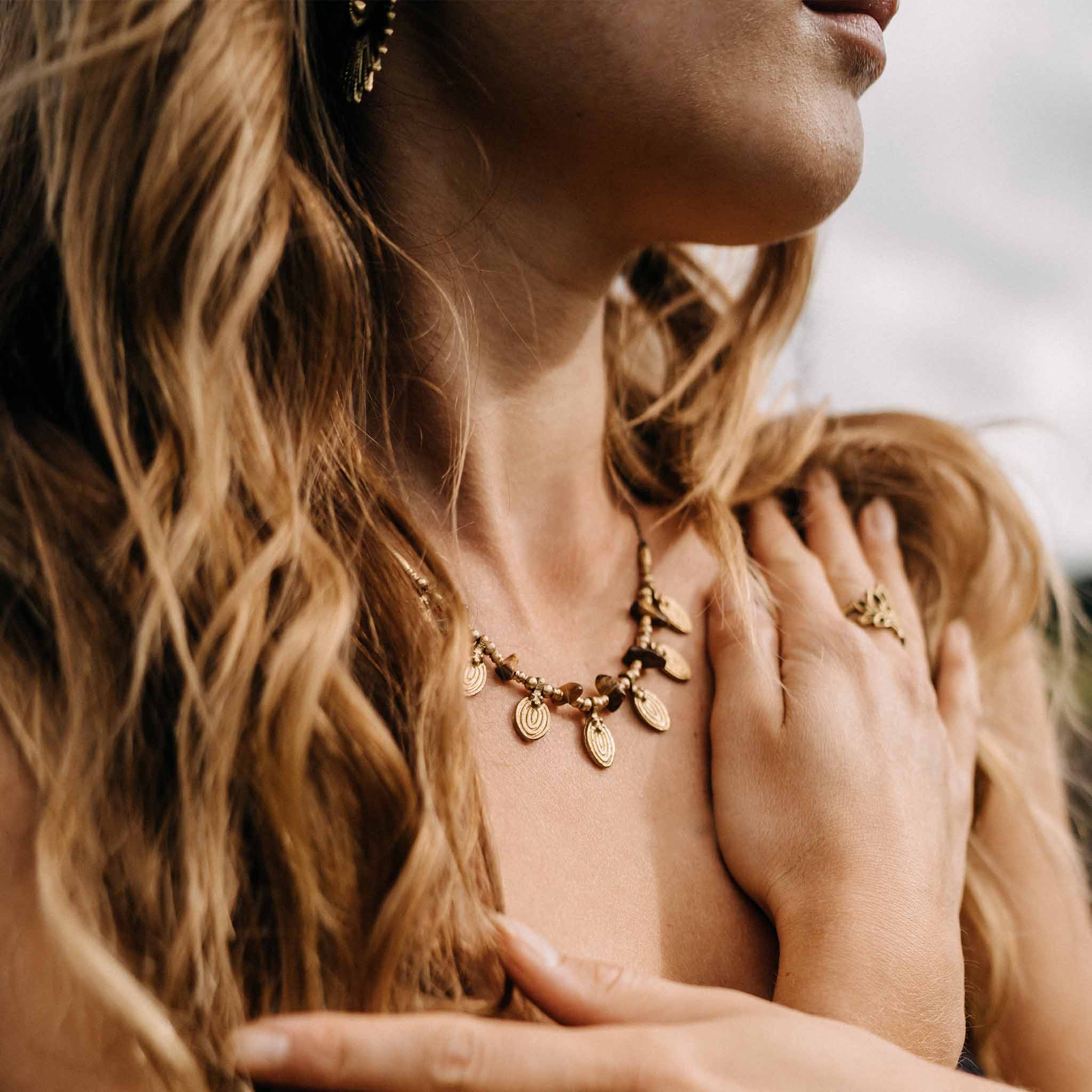 Amariel Gold Tiger Eye Necklace